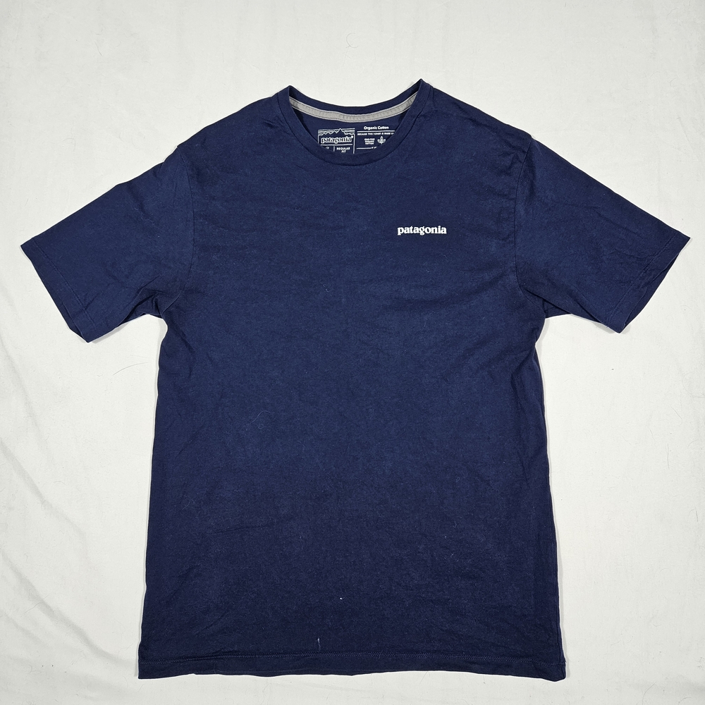 Patagonia Navy Short-Sleeve Logo Tee